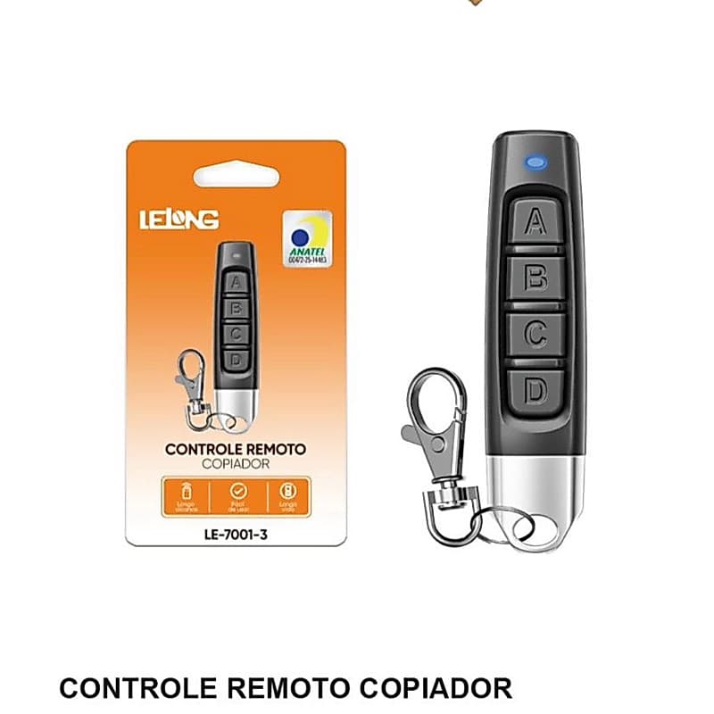 Controle eletrônico de portão ultra-fino de 433 MHz/com bateria/compatível