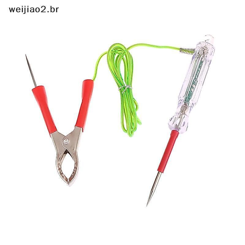 weijiao2 . BR Testador De Circuito Automotivo 6-24V Com Sondas Duplas E Clipes Jacaré