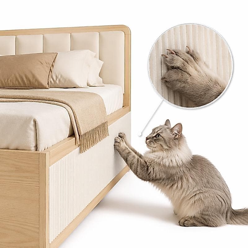Protetor de Sofá e Cama Anti-Arranhão para Gatos - Tapete Autocolante Resistente 40/60cm