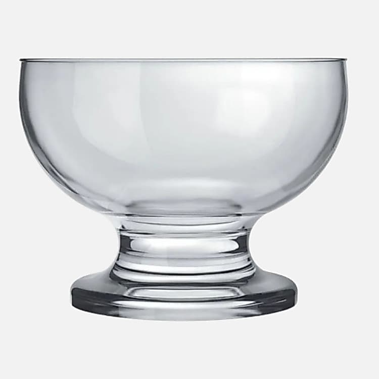 Taça Paulista para Sobremesa 220 ml Transparente Nadir - Kit com 12 Unidades