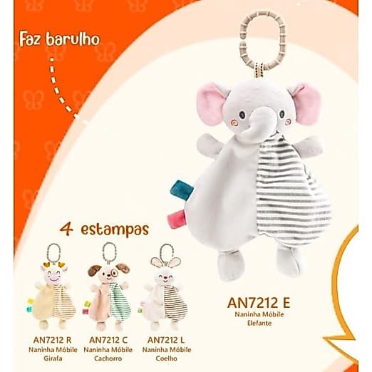 Naninha Móbile Chocalho Para Carrinho Berço Bebê Fofinho