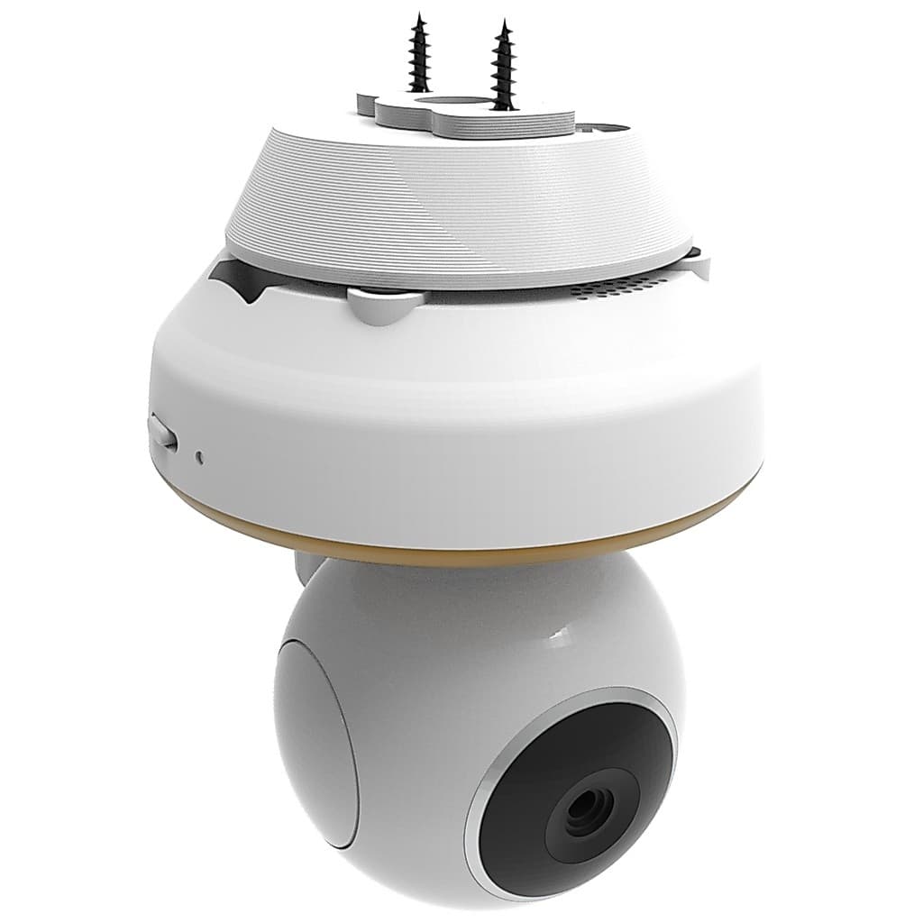 Suporte de Teto e Parede Compatível com Câmera Babá Eletrônica Motorola VM855 Wi-fi Branco