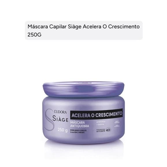 Máscara Capilar Siage Acelera Crescimento 250g