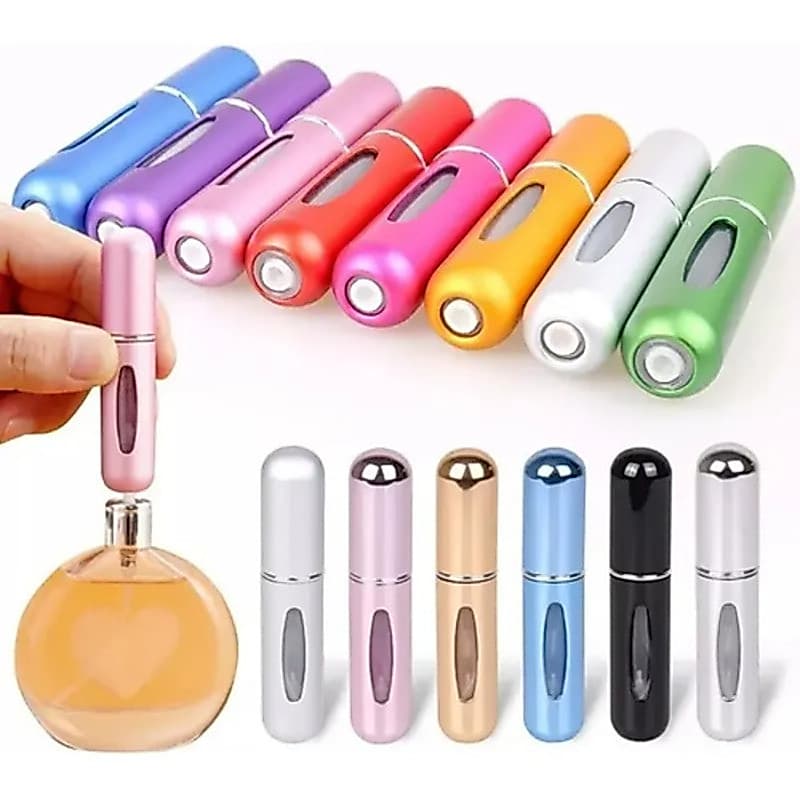 Kit 6 Mini Frasco Porta Perfume Refil Spray Portátil 5ml