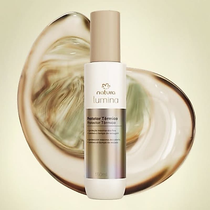 Protetor Térmico Lumina Natura: Brilho Intenso, Proteção Térmica e Reparação Profunda
