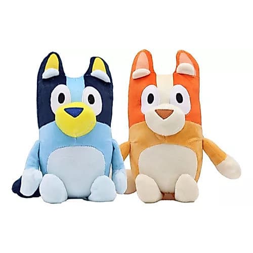 Blue and Bingo, brinquedo de pelúcia importado de 25cm para crianças, cachorro azul de desenho animado Brady, ladrão azu