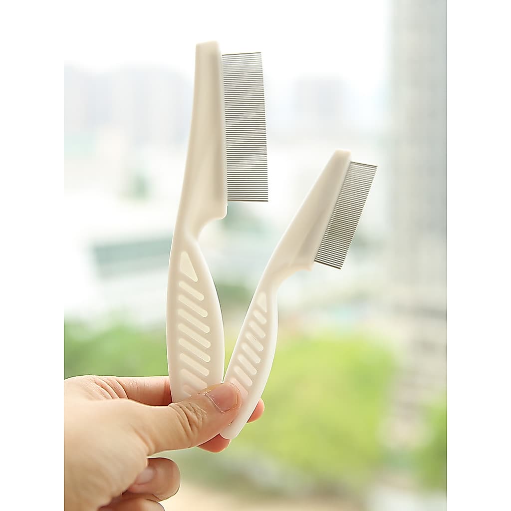 Pente de dente fino para animais de estimação pente de rosto pequeno gato remover pulgas remover cabelo flutuante linha