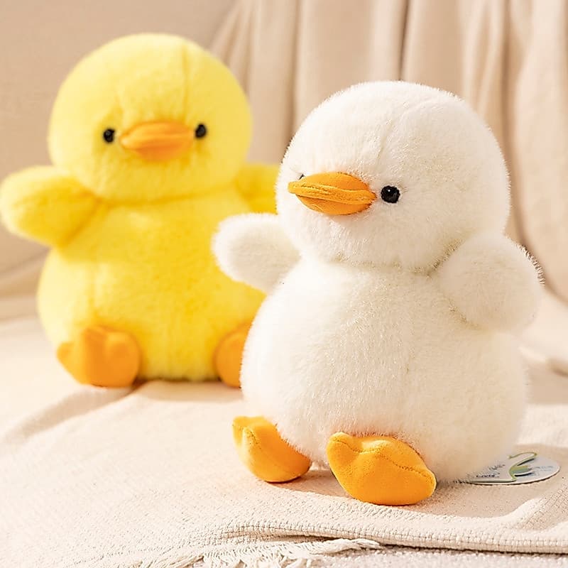 Pato de pelúcia amarelo fofo, brinquedo de pelúcia para bebê, presente de aniversário para menina, brinquedo GKG1 LKRL