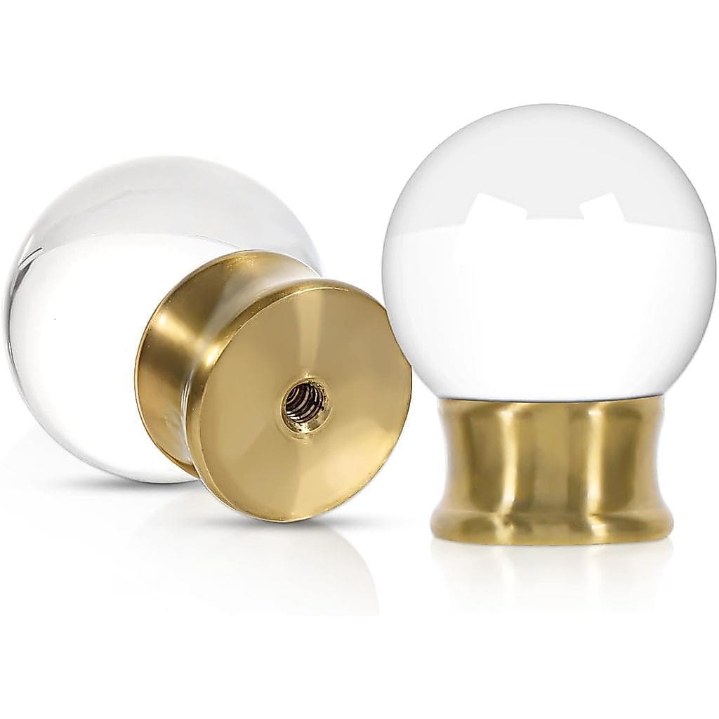 Conjunto de 2 Ponteiras Decorativas para Lâmpadas de Cristal, Acessórios de Topo em Cristal de Vidro, Ponteira Transpare