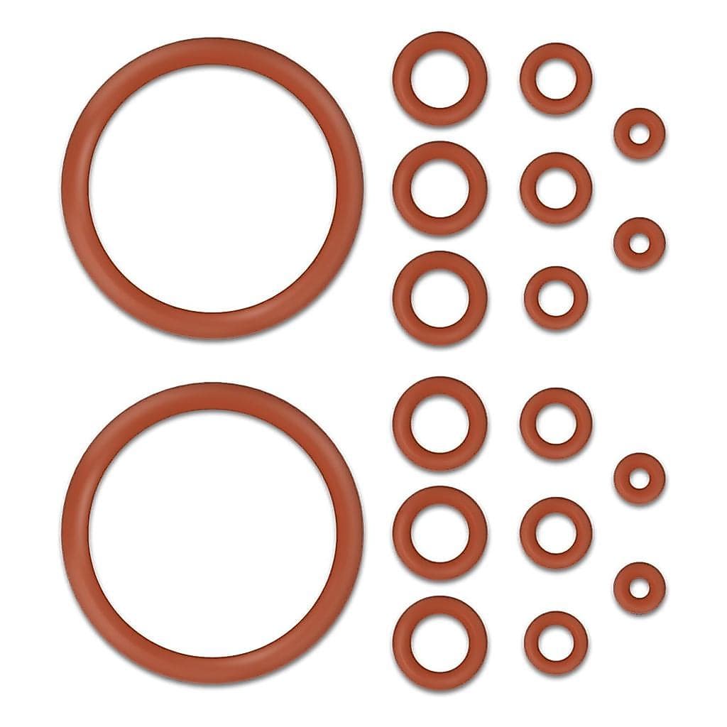18 PCS Seal O-Ring Kit Gasket Seal Set Fit for Saeco Philips Gaggia, Professional Coffee Machine O'Rings for Boiler Outl