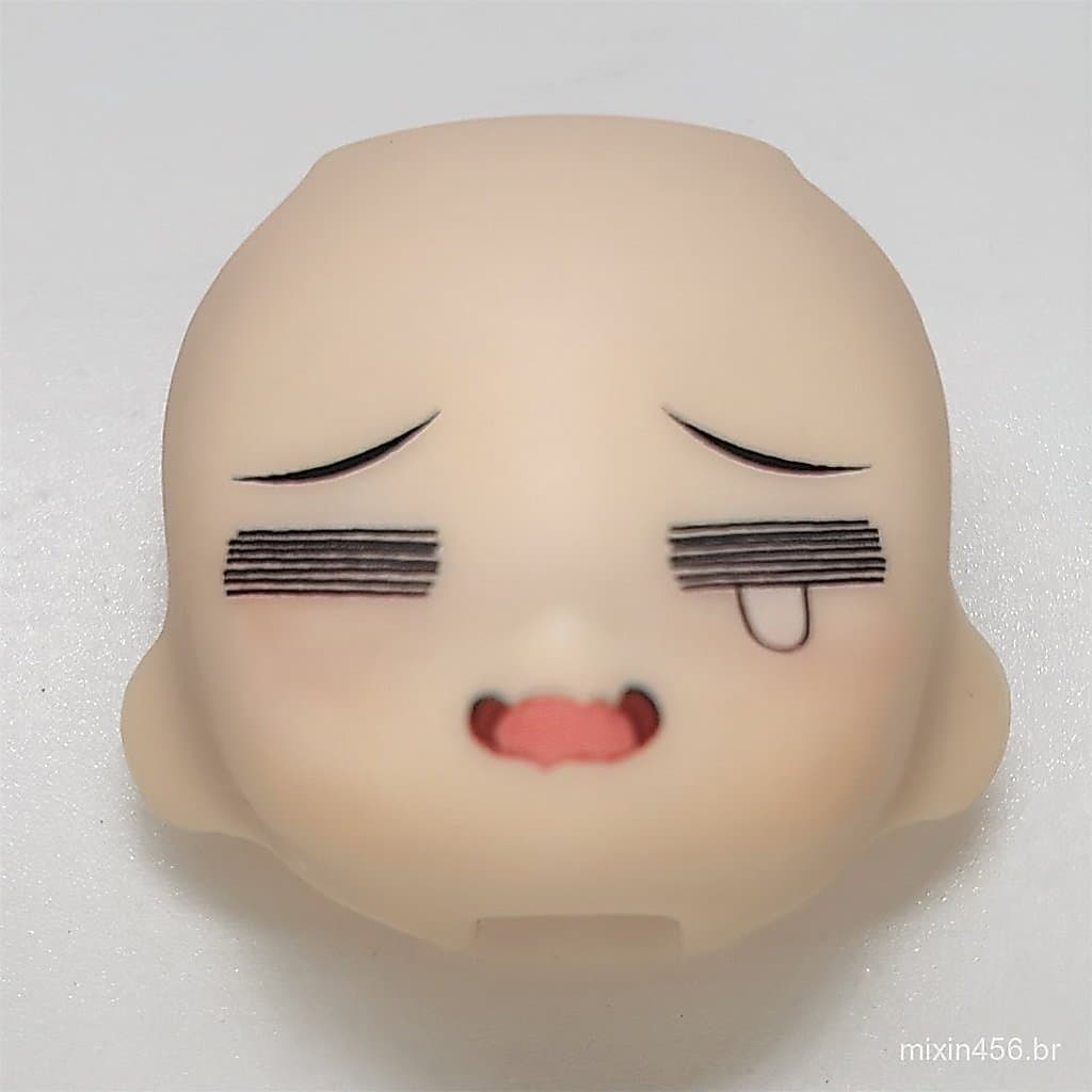 Cabeça de boneca ob11 GSC com rosto maquiado, rosto universal para figuras de argila, rosto chorando, rosto em escala 1/