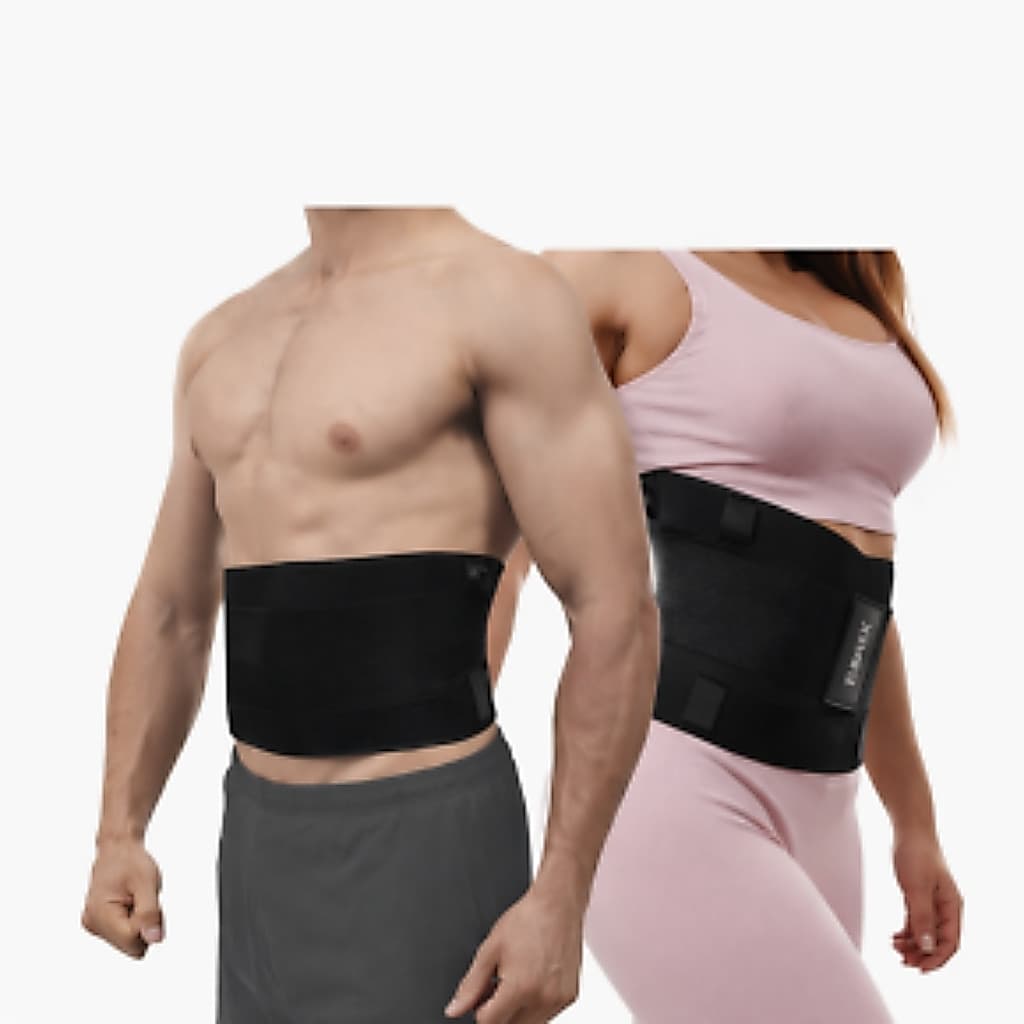 Cinta Postural Modeladora B-MAX Tamanho S Cintura 66 a 72 cm Ajustável Preta