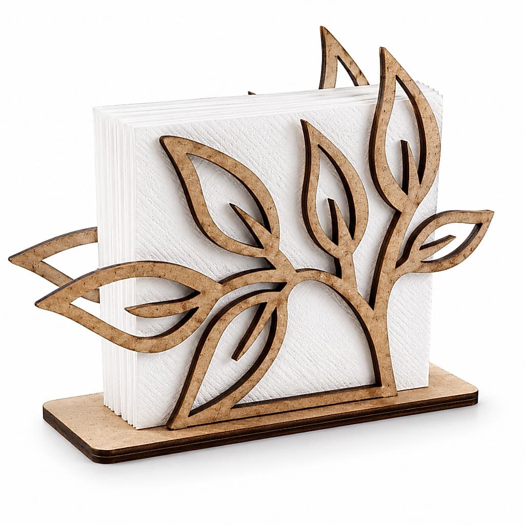 Kit Porta Guardanapo Em MDF Decoração Organizador Mesa Posta Restaurante Evento
