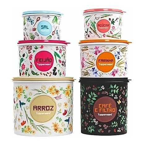 Tupperware Caixa Mantimentos Floral