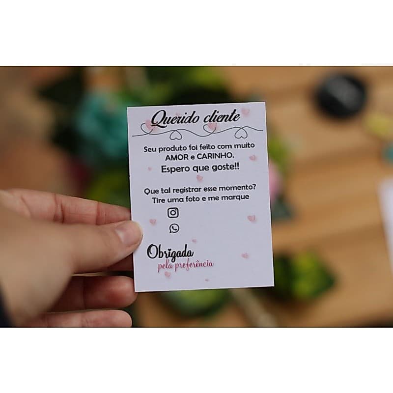 50 Cartão de agradecimento