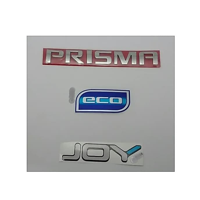 Emblema Letreiro Mala Prisma + Eco + Joy