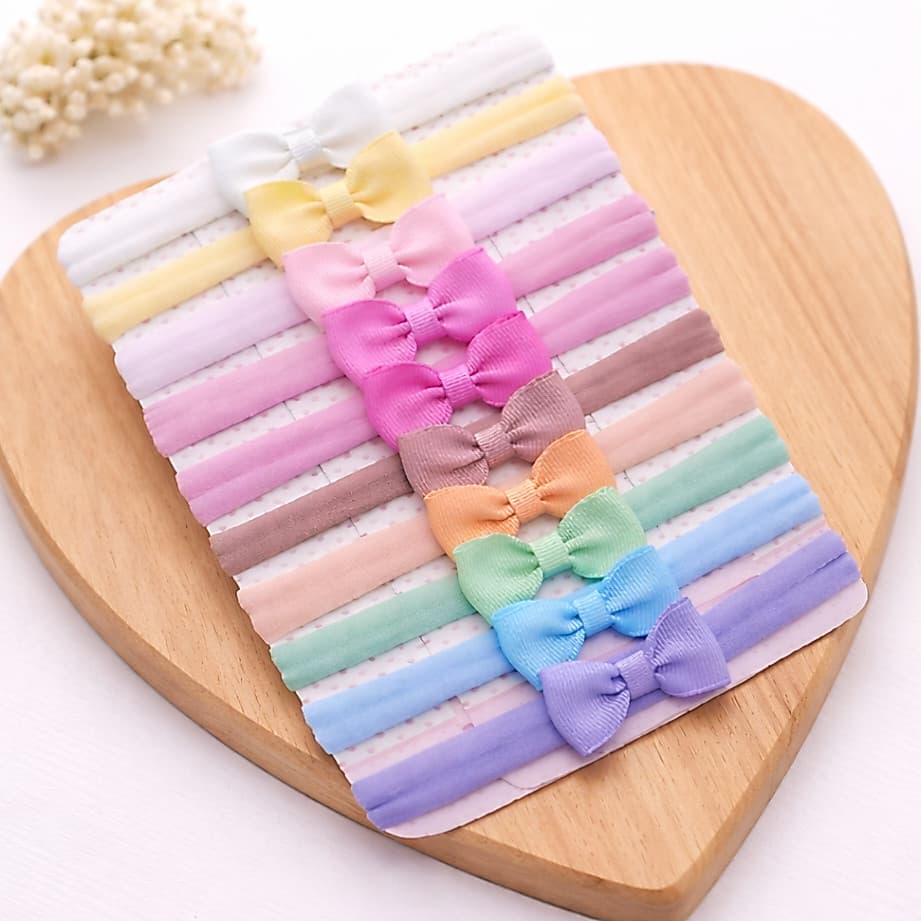 Kit Com 10 Faixas de Bebê Recém nascido RN/ Meus primeiros Lacinhos