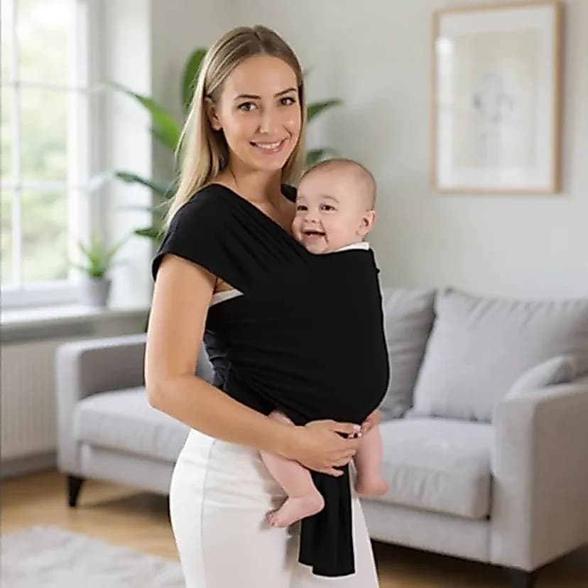 Baby Sling  Mamãe Canguru Para Bebê Malha 100% Algodão Pano P/carregar Bebê Antialérgico