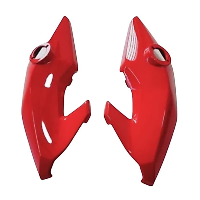 Par Carenagem Lateral do Farol Bananinha Cg Titan Fan 125 150 160 Vermelho 2014 a 2021