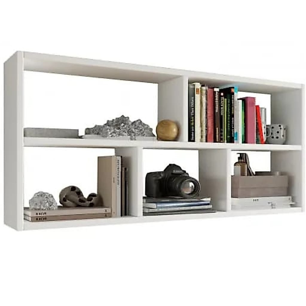 SUPORTE PRATILEIRA DE LIVRO DECORAÇAO MDF 70X50CM BRANCO