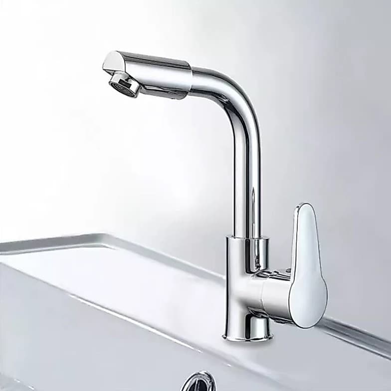 Torneira Misturador Monocomando Cozinha Banheiro Aço Inox Quente Frio