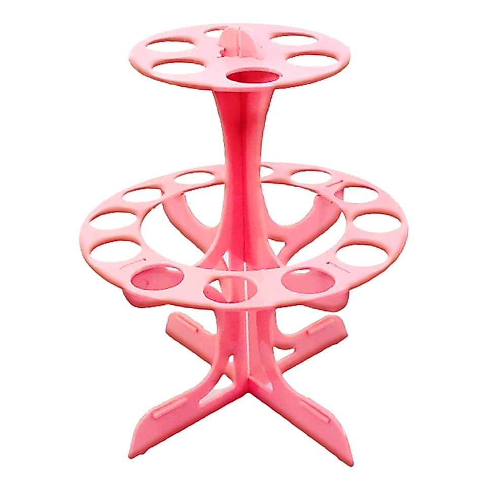 Porta Tubetes 2 andares com 18 cavidades cor Rosa