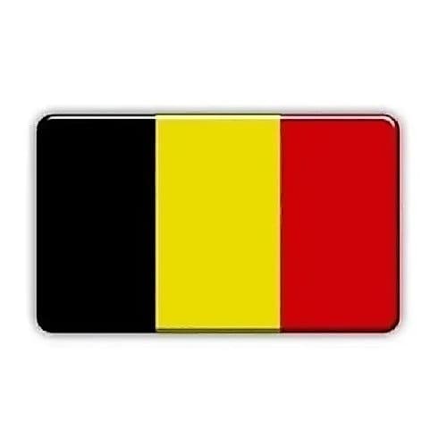 Emblema Bandeira Adesiva Resinada Belgica 4,0 X 6,0
