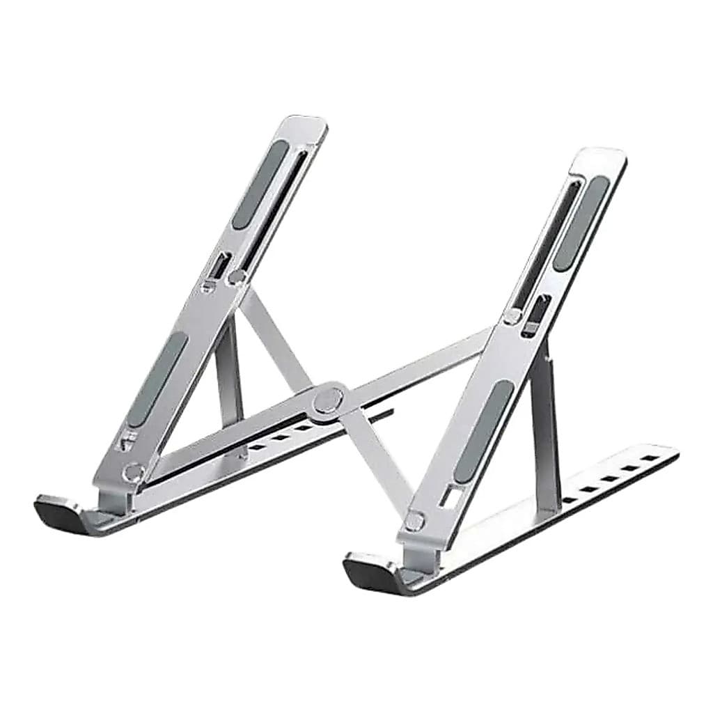 Suporte de notebook: 10 alturas, ergonômico, dobrável e antiderrapante.