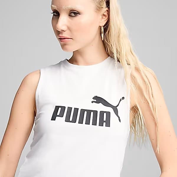 Regata Feminina Puma Essentials Logo Slim Lançamento Original