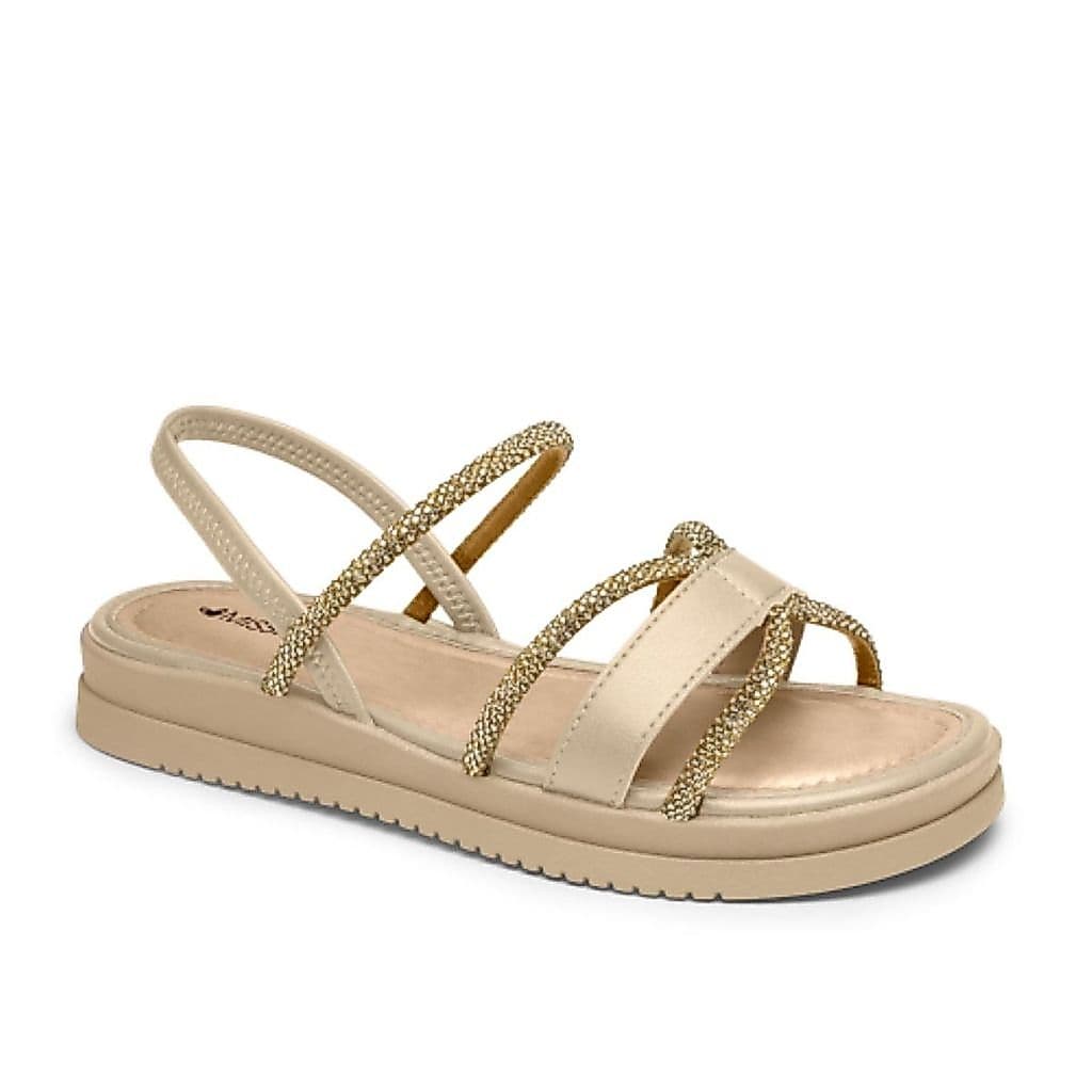 Papete Feminina Mississipi Sandália Flatform Feminina Bege