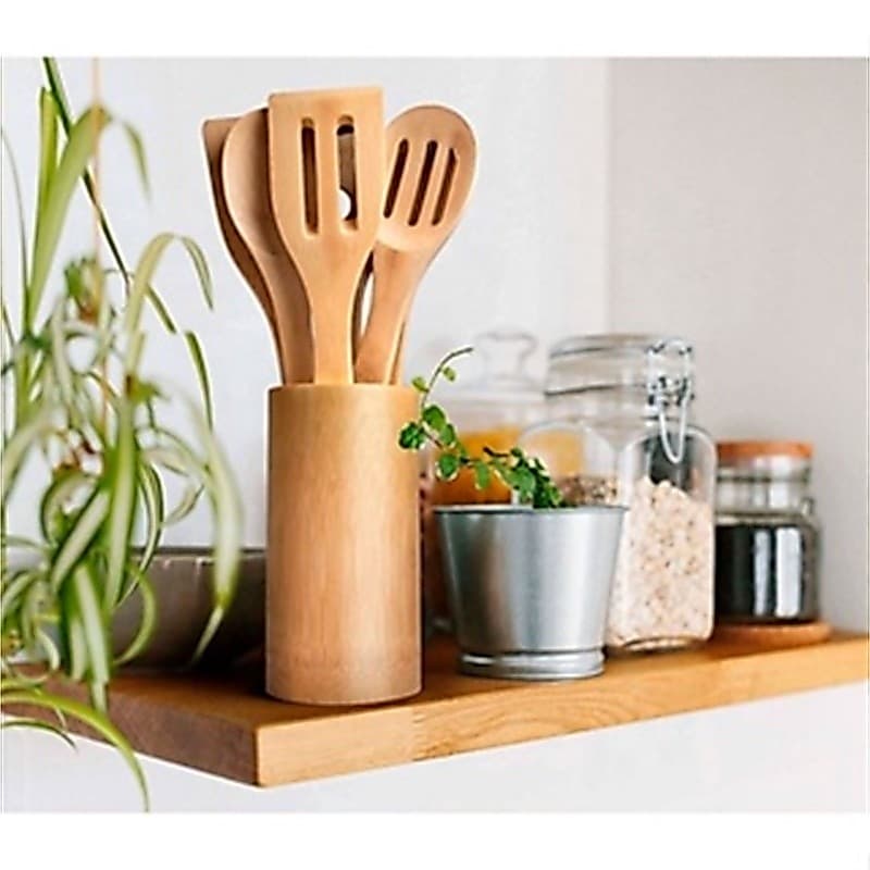 Kit Colher De Bambu utensílios De Cozinha culinário De Madeira Pau