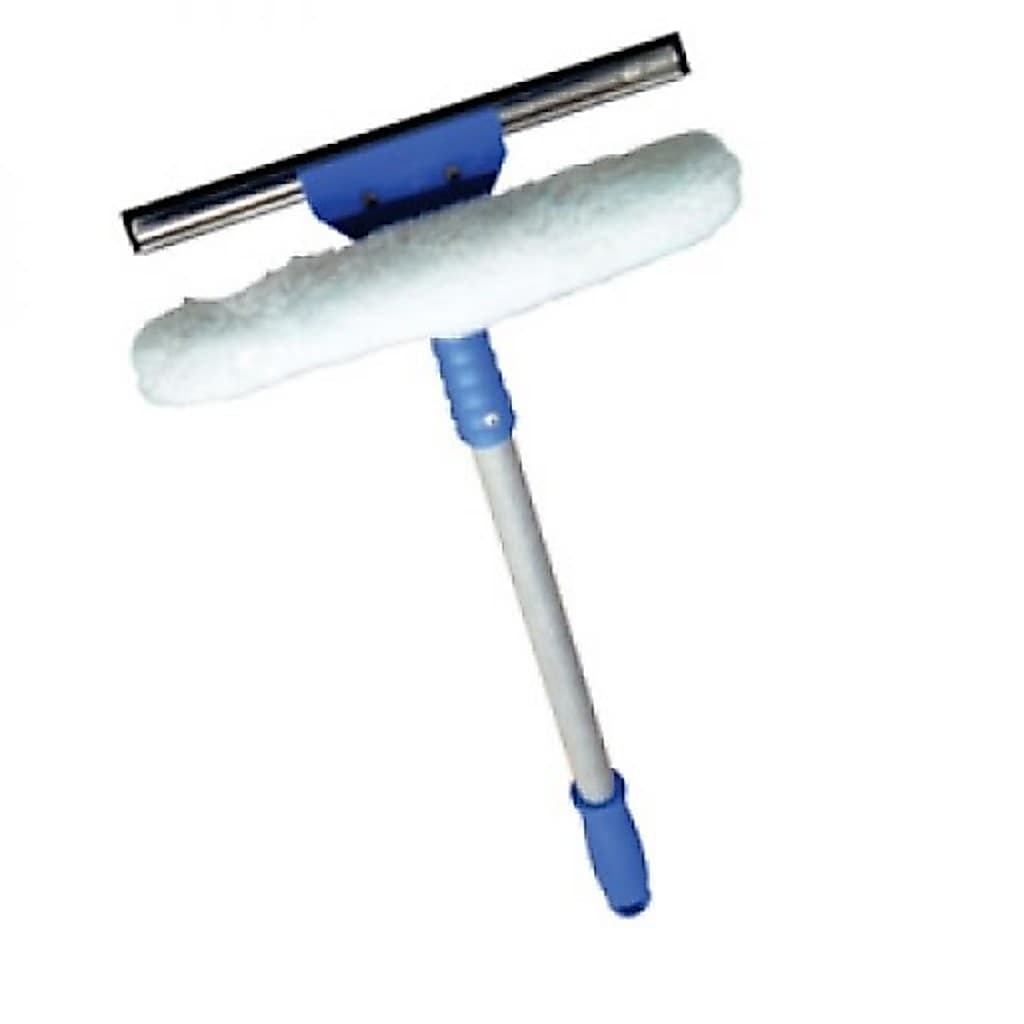 Rodo com Cabo e Lavador - Limpeza de Vidros Sem Resíduos 25CM