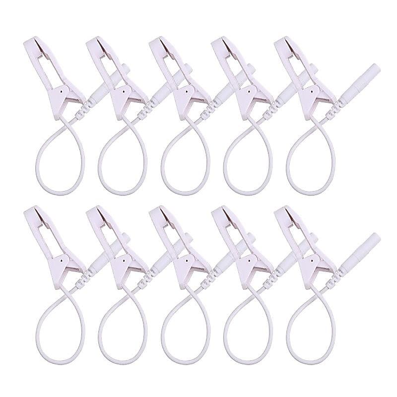 2.0mm agulha tipo clipe de ouvido eletrodo cabo ouvido dor alívio clipe sono massageador ouvido eletrodo cabo massageado