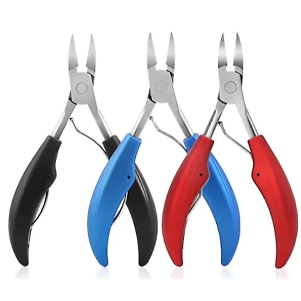 Alicate mola dupla De Cortar Unha Curvado Profissional Aço Inox Manicure Pedicure Podologia De Unha