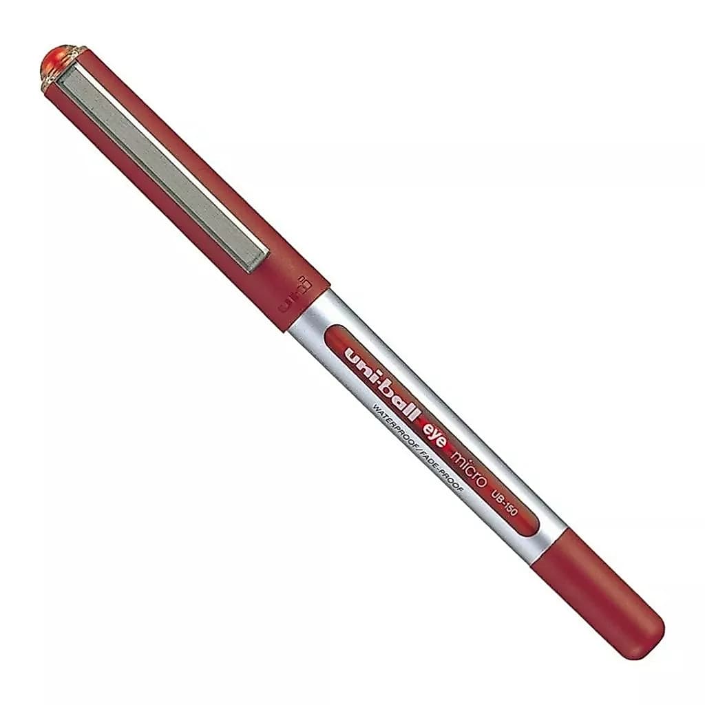 Caneta Uni-ball 0.7mm Fina Vermelha / Verde Para Escola e Escritório