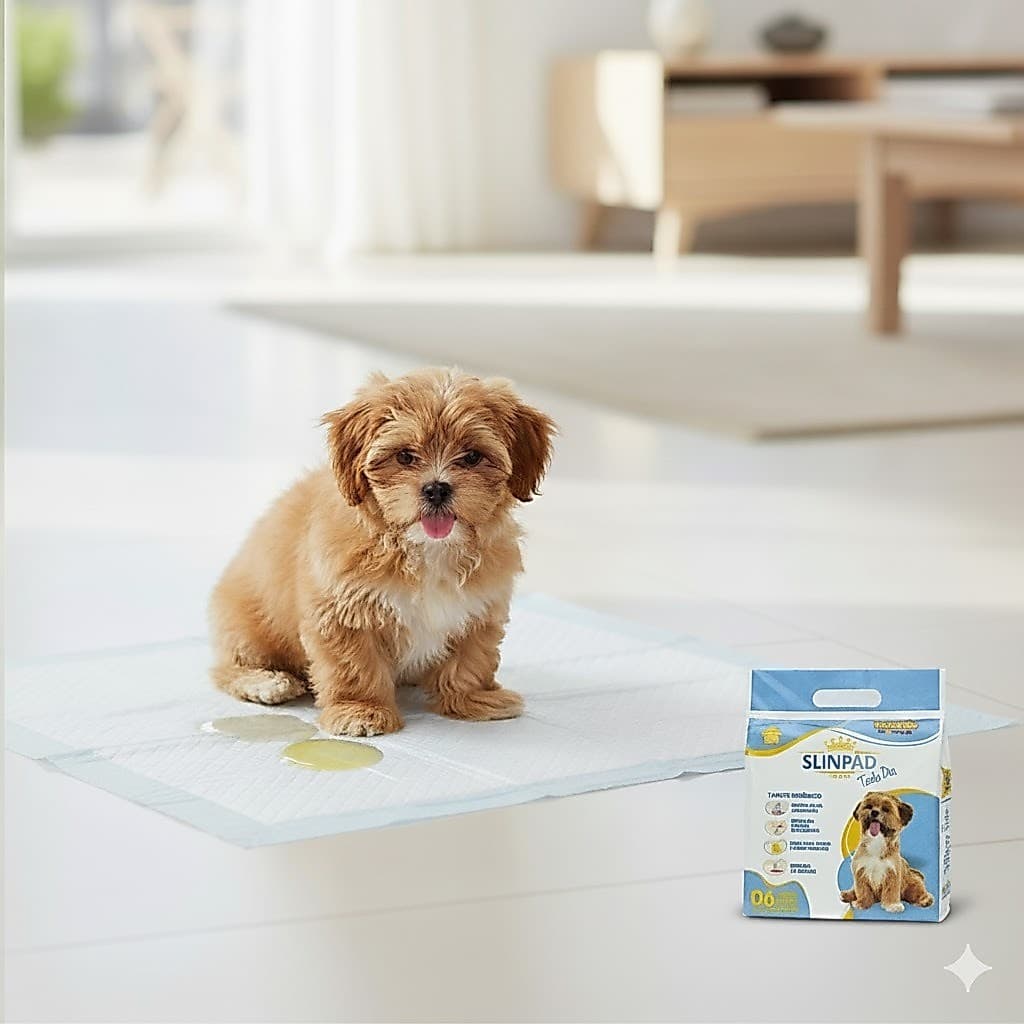 Tapete Higiênico Slinpad Alta Absorção Todo Dia Para Cachorro C/6 40X60cm