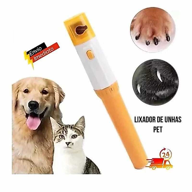 Lixador De Unhas Pet Com 3 Lixa A Pilhas Cachorro Gato apara garras do Cão Gatinho Coelho