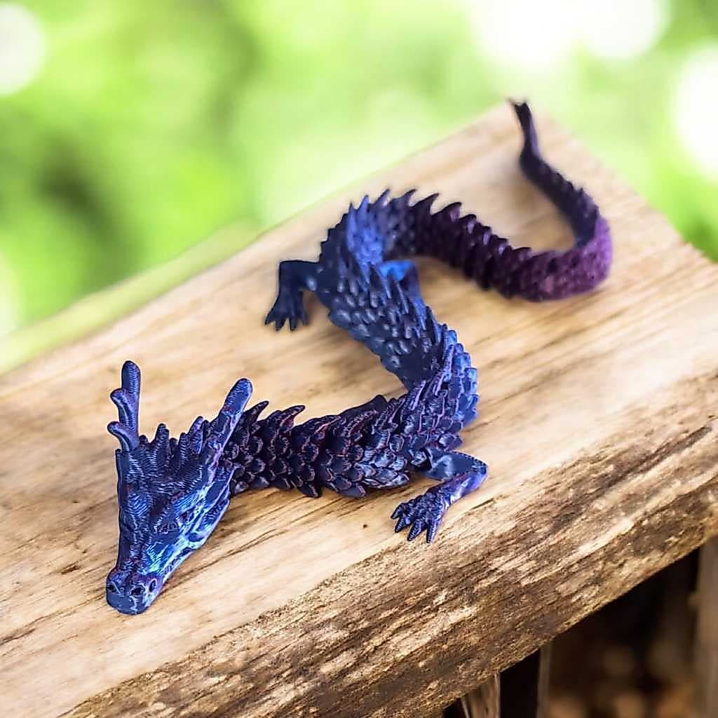 Dragão Chinês Articulado 3d 30cm Presente Decoração Boneco Brinquedo Impressão 3d