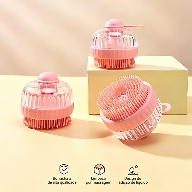 Escova Profissional De Shampoo Para Massageador Purificador De Cabelo De Silicone Cor aleatória