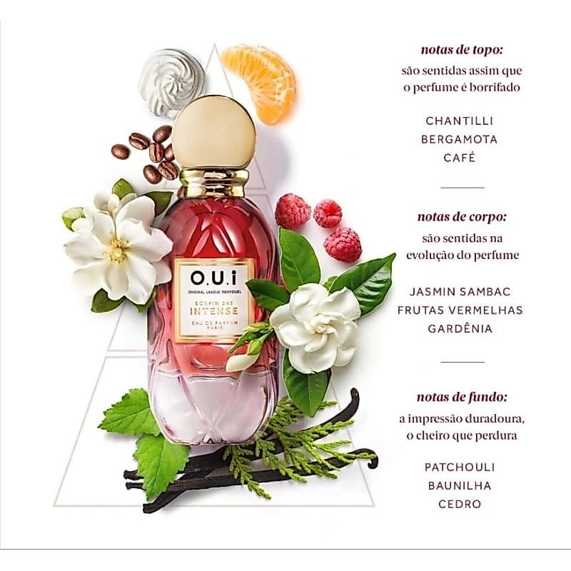 O.u.i Eua de Parfum 75/30 ml (Scapin 245, Scapin intense, paradis rouge, madeleine862, La Villette 470, Lamouresse 142 )