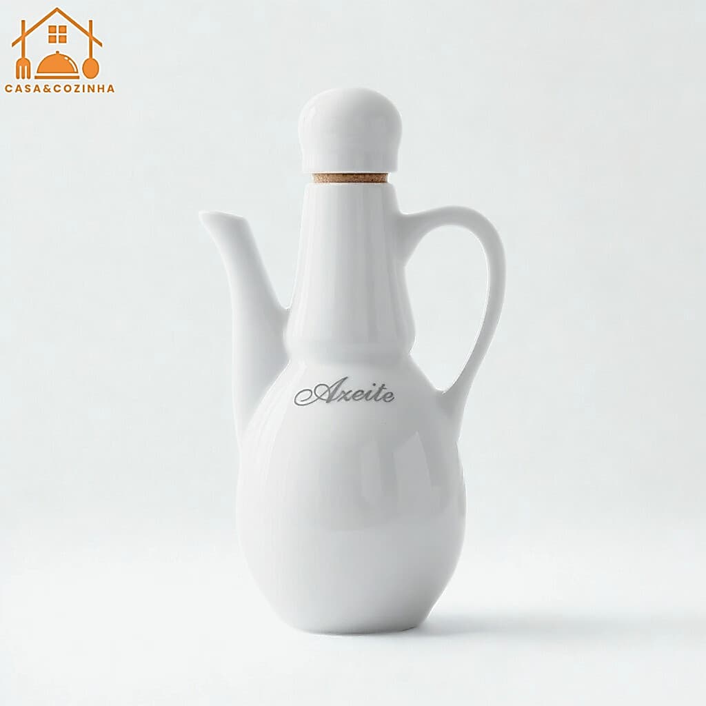 Porta Azeite Porcelana 200ml Com Adesivo
