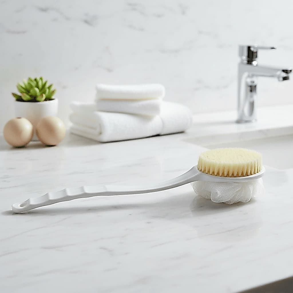Escova p/ Banho 2x1 Dupla Face - Cosy / Esfoliante Massagem Higiene Banheiro Corpo