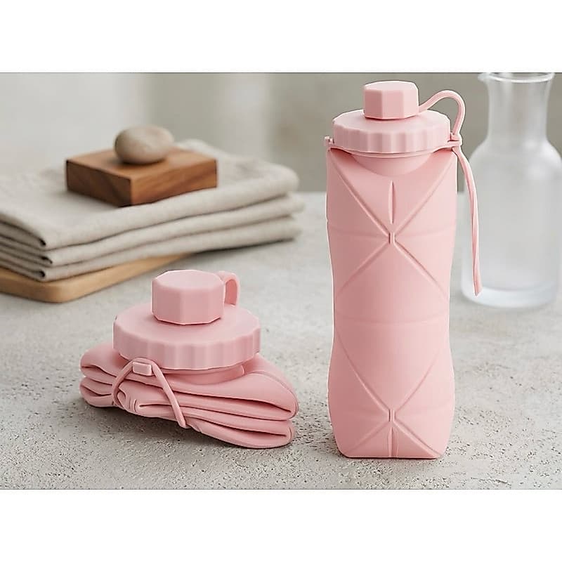 Garrafa de Água Retrátil em Silicone  BPA Free- 550ml | Praticidade e Estilo!