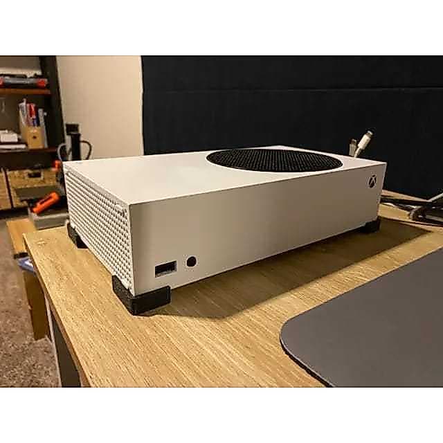 kit 4 Suporte Pezinho Console Xbox One S - X e Série S - Apoio Horizontal Ou Vertical