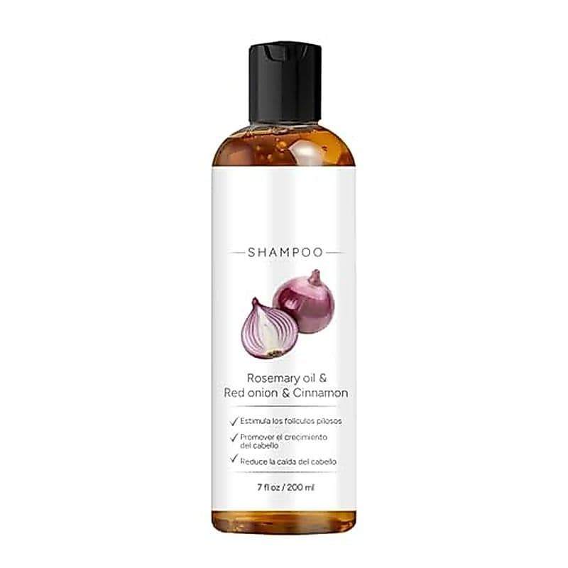 Shampoo De Cebola , Com Óleo De Alecrim , Vermelha , Canela , Reduz Eficazmente A Queda De Cabelo Promove Cabelos Mais G