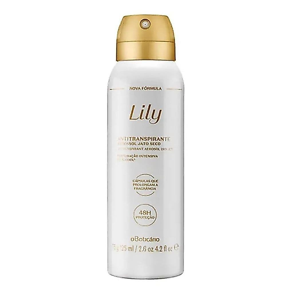 Antitranspirante Aerosol O Boticário Lily Tradicional 125ml