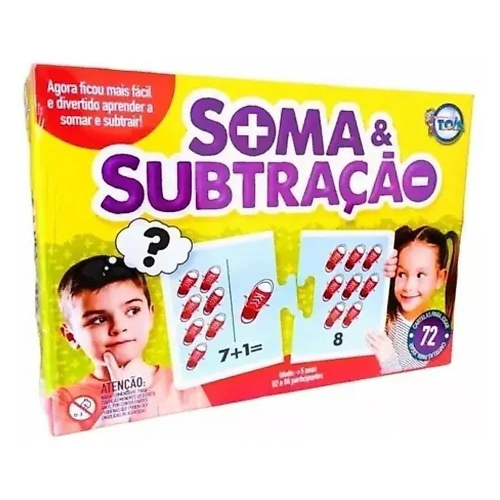 Jogo Educativo Soma E Subtração Brinquedos Toia
