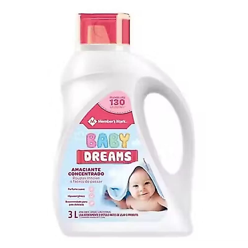 Amaciante Concentrado Baby Dreams Galão 3 L - Members Mark