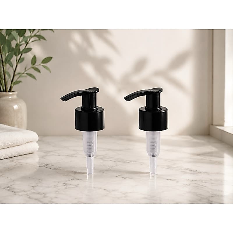 Kit 02 Valvulas Pump Dosadora 28/410 Preta Para Frascos 500/1000/1500ML - Shampoo, Condicionador, Creme