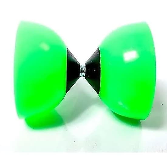 Diabolo Profissional + Baqueta De Plástico Verde Malabares Brinquedos ao Ar Livre